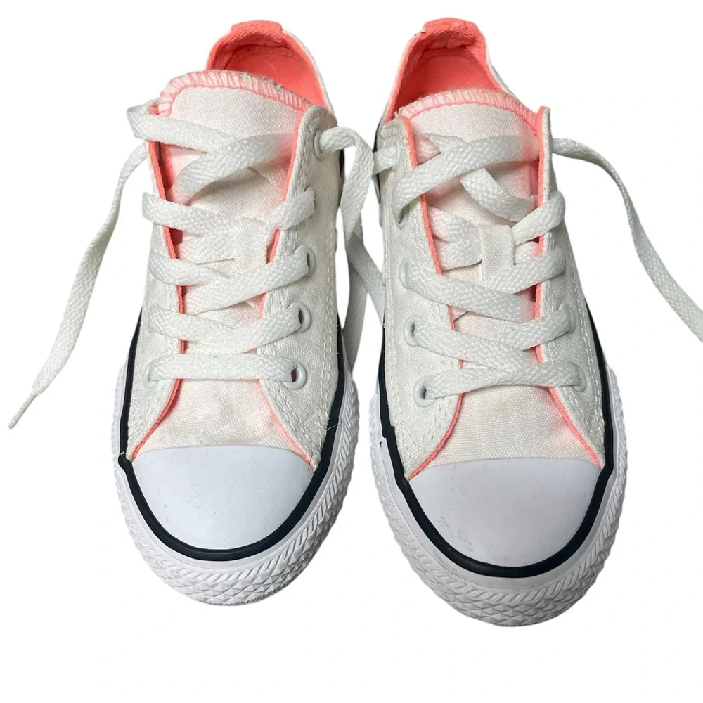 Converse Chuck Taylor Little Kids All Star OX Hyper Orange Kicks Size 13